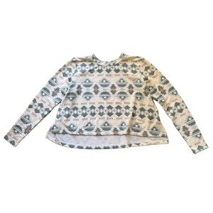 Wrangler Fleece Lined Patterned Crew Neck Sweater